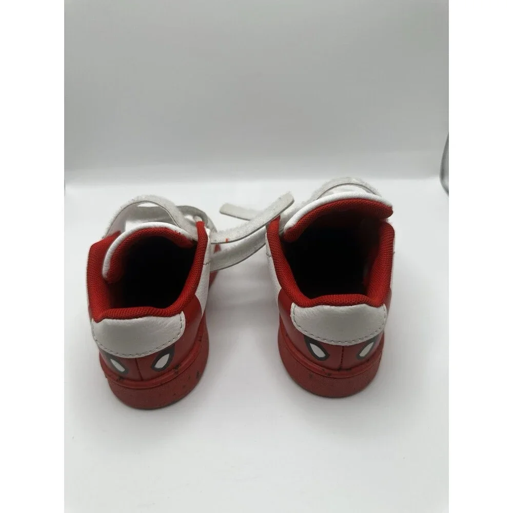 Adidas Marvel Spider-Man Advantage Toddler Shoes Size 7.5K White Red HQ8841